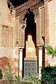 Marrakech - Medina meridionale, Tombe Saadiane, Qubba di Lalla Mas'uda - la loggia ovest. 